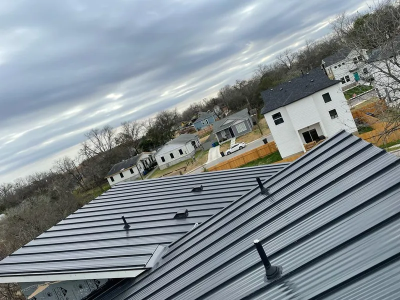 Standing seam metal roof panels with vents for Skylight Repair in Dundalk